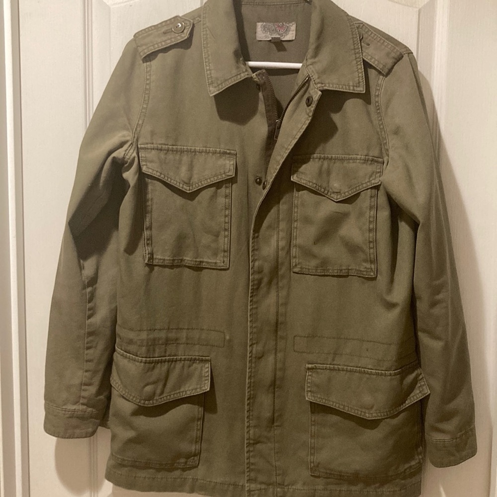 Urban Outfitters green military style jacket size large